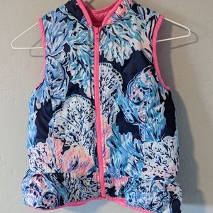 Reversible Lilly Pulitzer Girls Vest 6-7